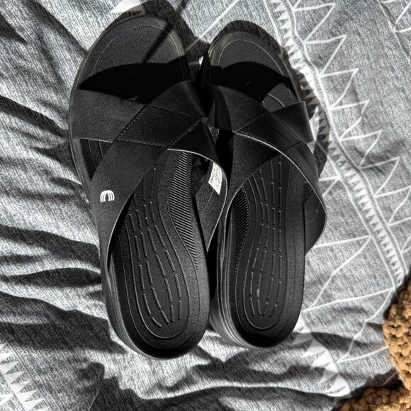 CALTO Men’s Size 12 Black Suede Elevator Boots + Slides Bundle - Picture 11 of 14